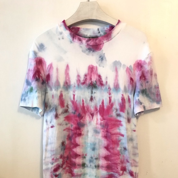 Asos T-Shirt Muscle Fit Tie Dye Custom New - Picture 5 of 15